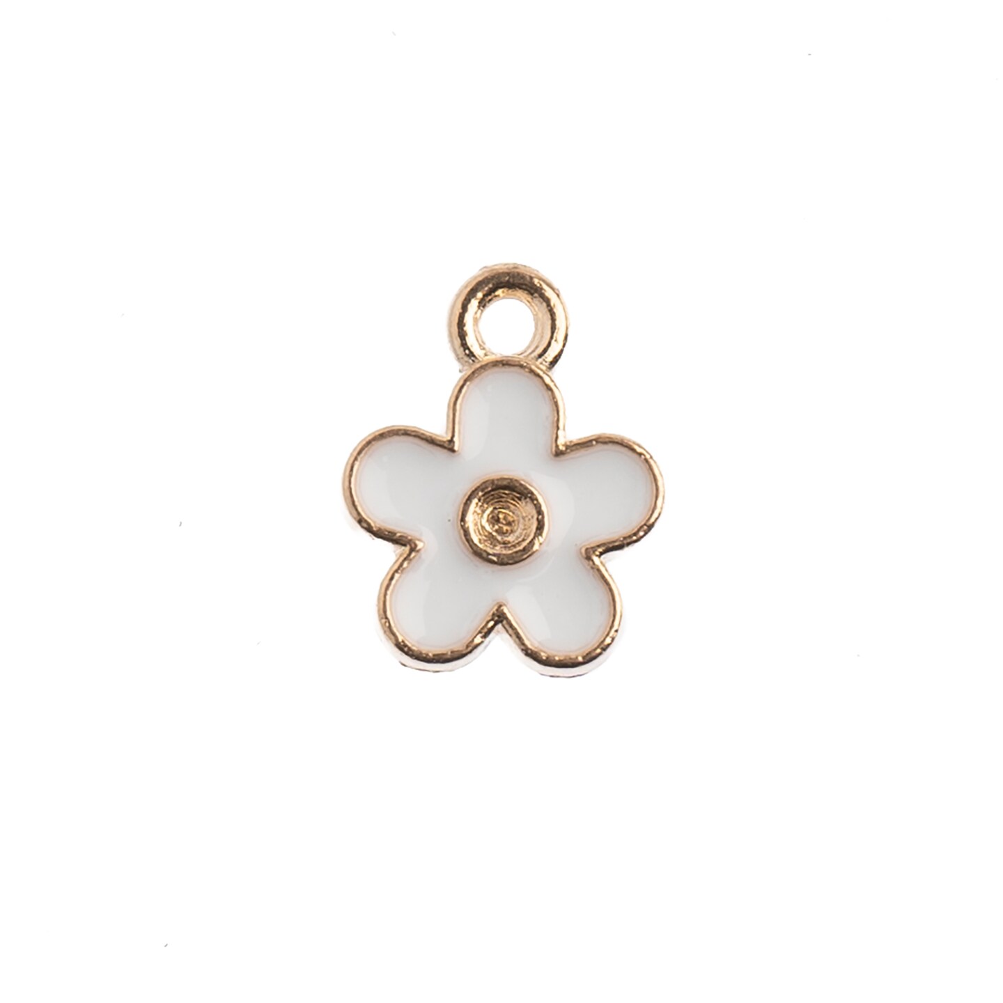 John Bead Sweet &#x26; Petite Small Flower Charms, 10pcs