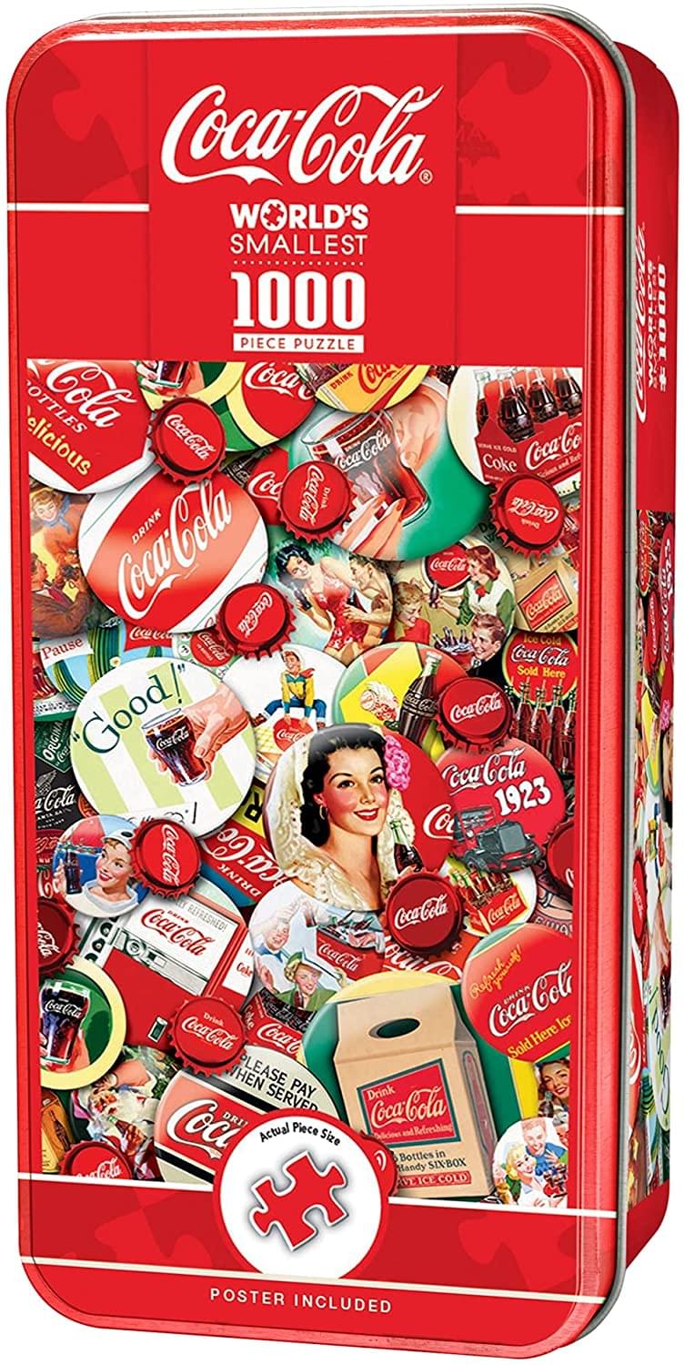 Coca-Cola Buttons &#x26; Bottle Caps Worlds Smallest 1000 Piece Jigsaw Puzzle