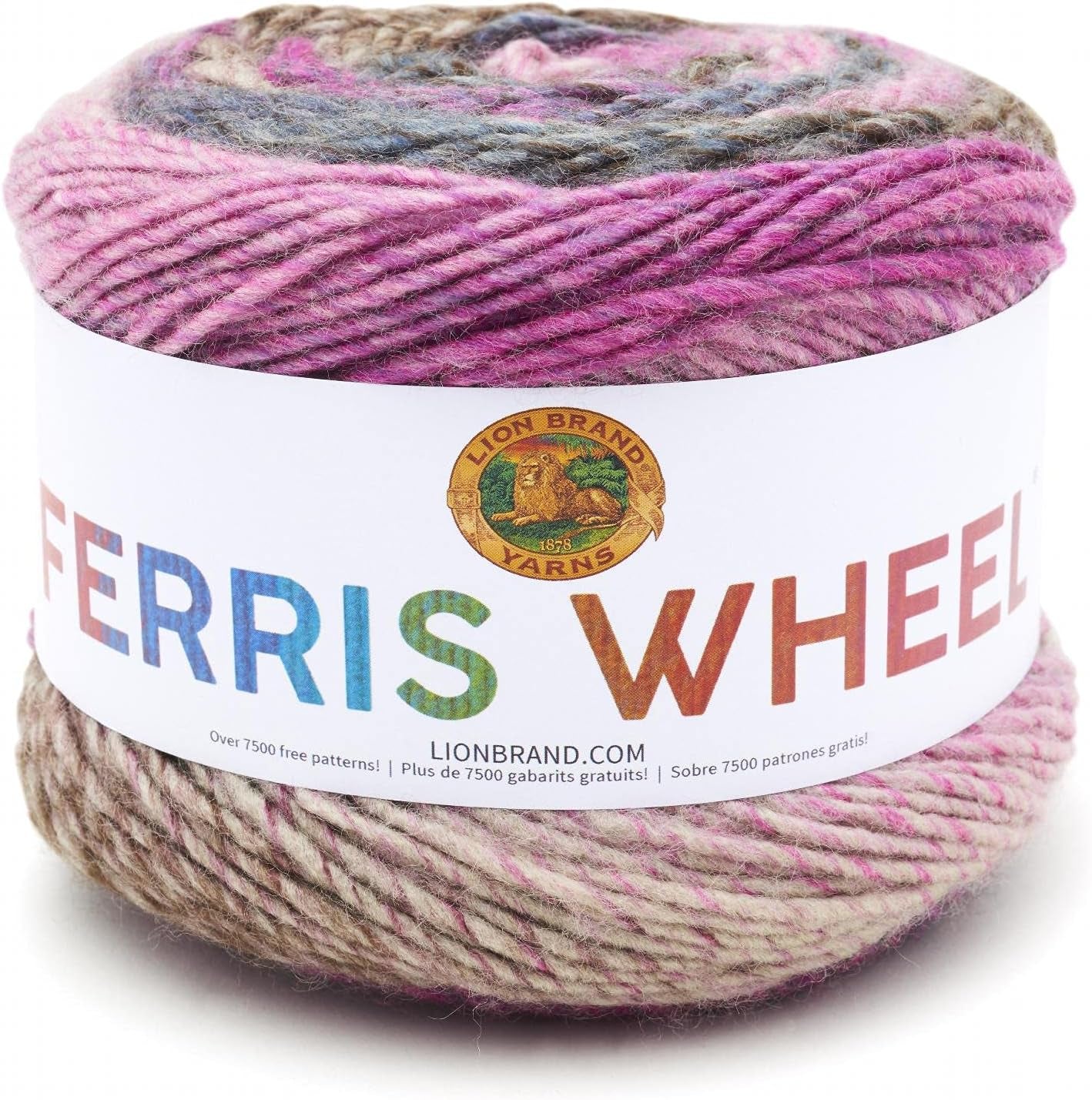 Ferris Wheel Yarn, Multicolor Yarn for Knitting, Crocheting, and Crafts, 1-Pack, Vintage Carousel