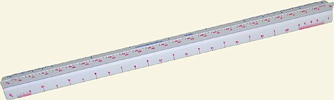 C-Thru Plastic Triangular Scale, Engineering