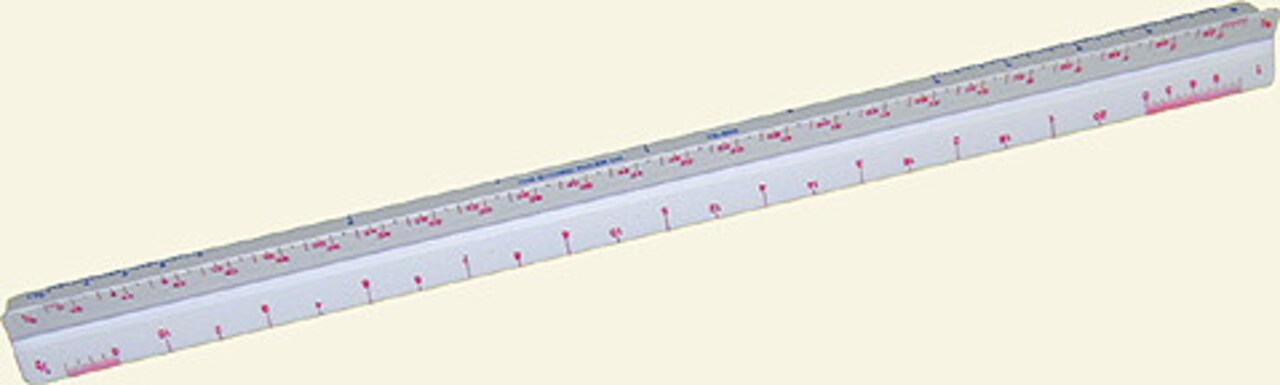 Acme C-Thru Plastic Ruler 18 Inch - Zero Centering Clear Ruler For Crafting & Sewing