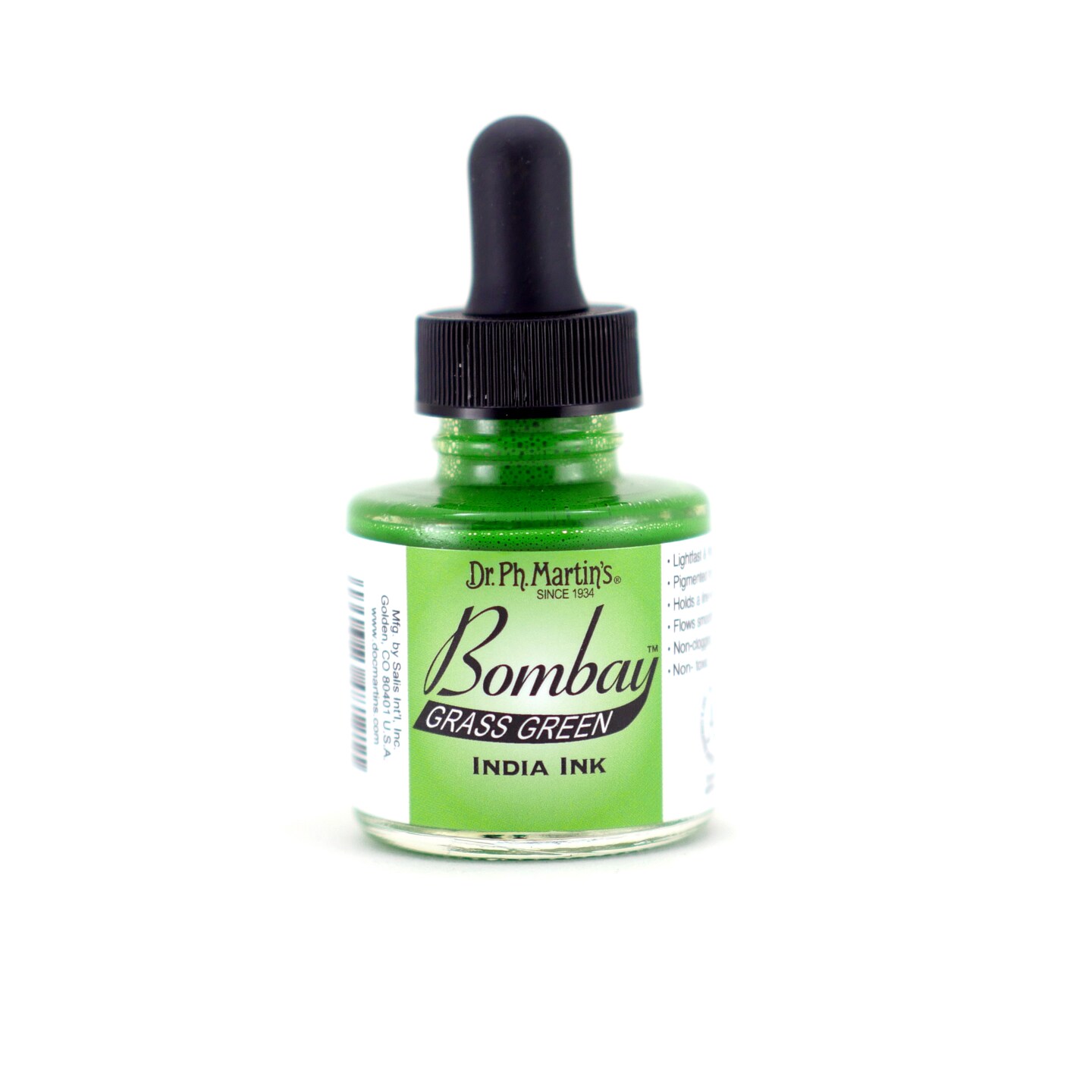 Dr. Ph. Martin&#x27;s Bombay India Ink, 1 oz., Grass Green