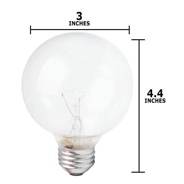 Philips 25w 120v Globe G25 E26 Vanity DuraMax Decorative Incandescent ...