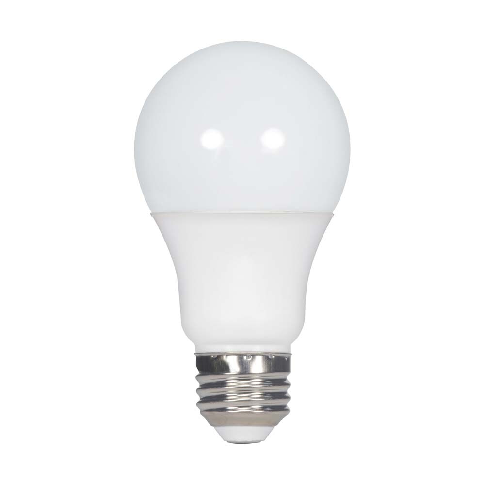 100Pk - Satco 9w 120v A19 LED Bulb Frosted E26 Medium Base 4000k - 60w-equiv