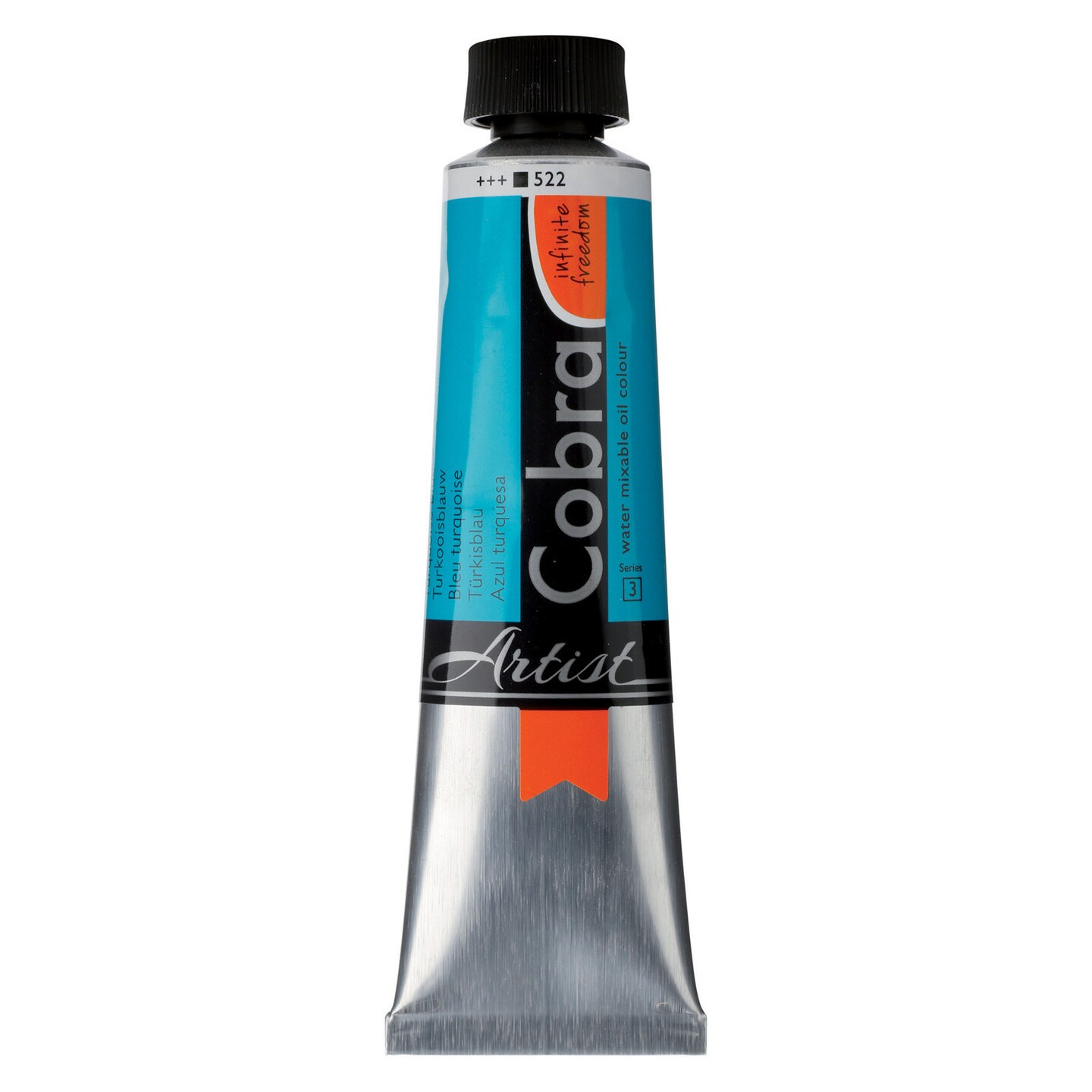 Cobra Water Mixable Oil Colour 40ml, Turquoise Blue | Michaels