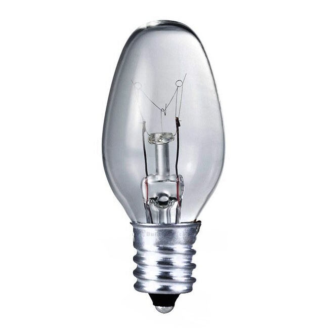 4Pk - Philips 4w 120v C7 E12 Night Light bulb Clear Incandescent Light Bulb