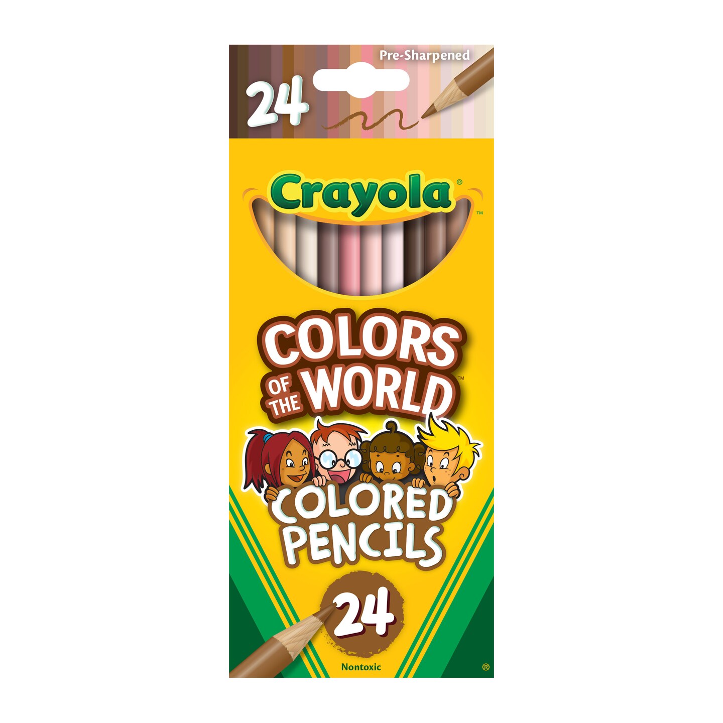 Crayola Colors Of The World Colored Pencil Set, 24-Colors