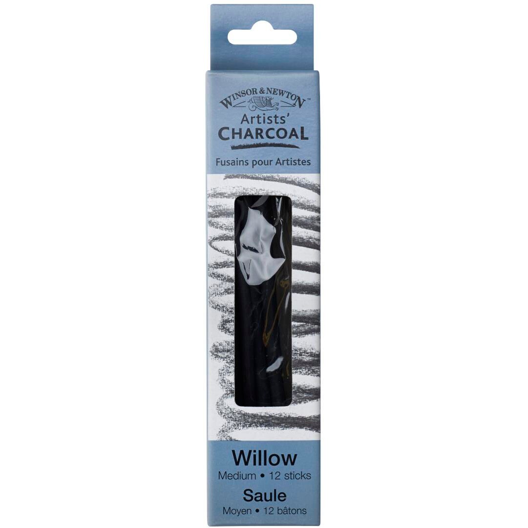 Winsor &#x26; Newton Willow Charcoal Sticks, Medium, 12/Pkg.