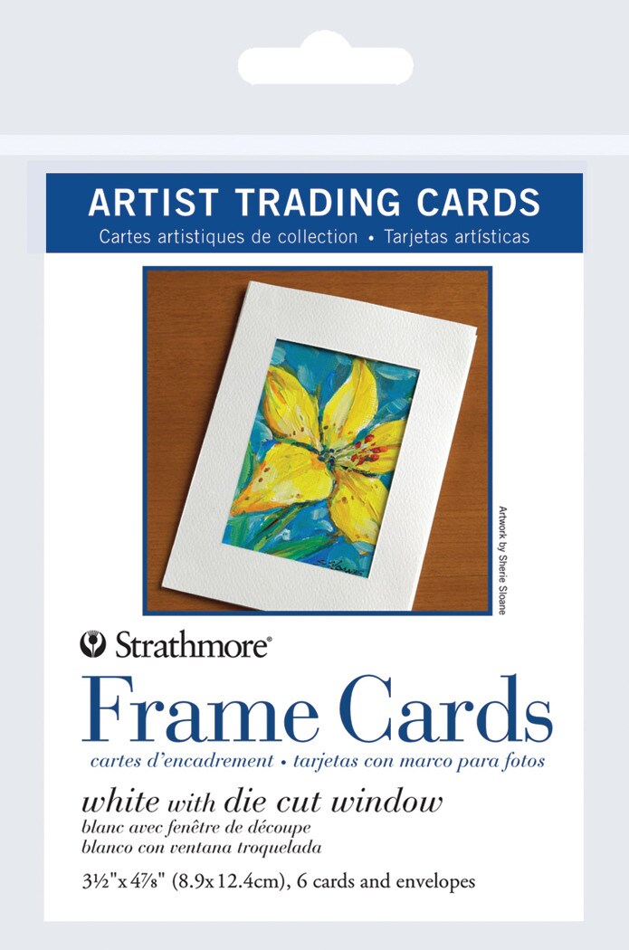 Strathmore Artist Trading Cards, White Frame Cards & Envelopes