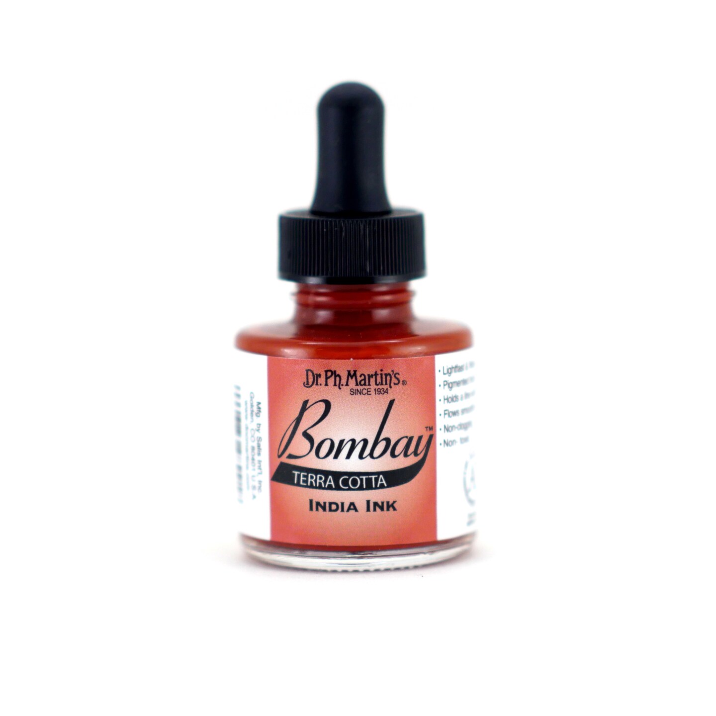 Dr. Ph. Martin&#x27;s Bombay India Ink, 1 oz., Terra Cotta