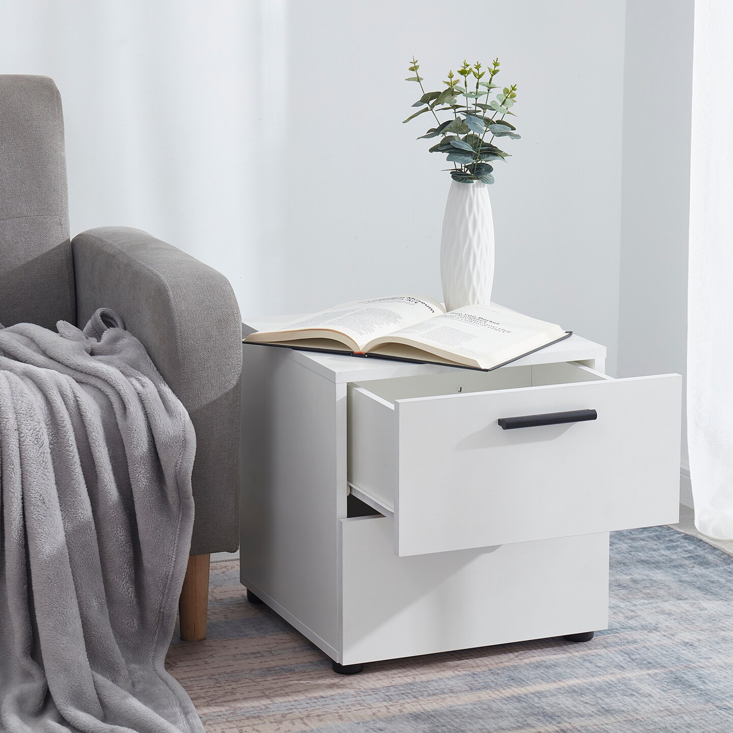 Nestl Small Night Stand End Table
