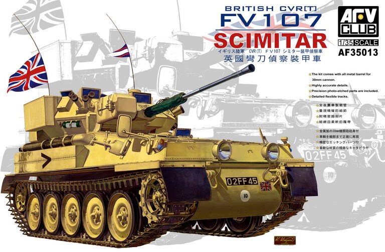 AFV Club  1/35 British CVRT FV107 Scimitar Tank Plastic Model