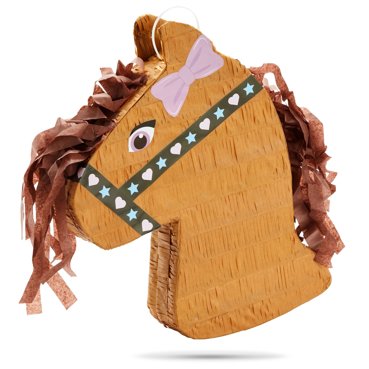 Pony Design Pinata for Horse Themed Cowgirl Birthday Party Supplies, Small (12x16x3 in)