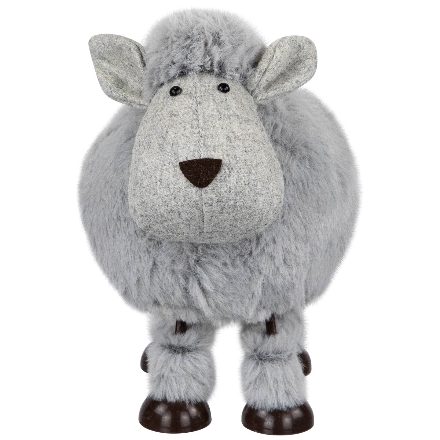 Northlight Bouncing Sheep Plush Easter Figure - 7.5&#x22; - Gray