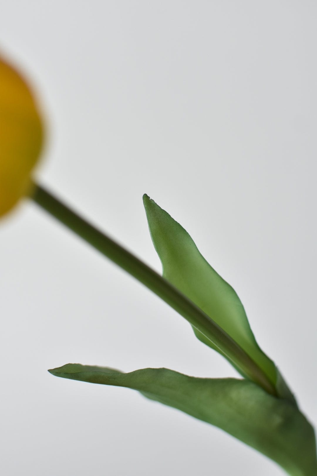 17&#x22; Faux Real Touch Yellow Tullip Stem