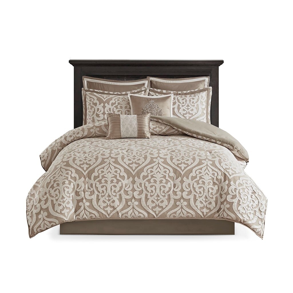 Gracie Mills   Pineda Luxurious 8-Piece Jacquard Comforter Set - GRACE-10962