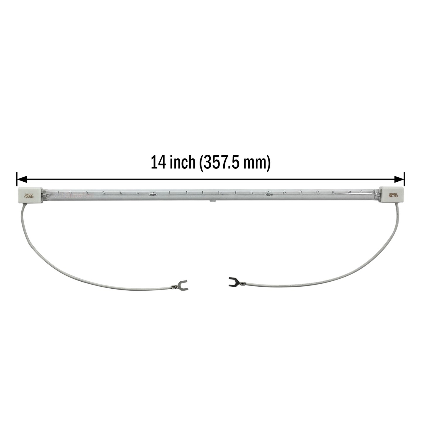 USHIO 1000w QIH2401000/VZD (26) Quartz Infrared Heat Lamp Michaels