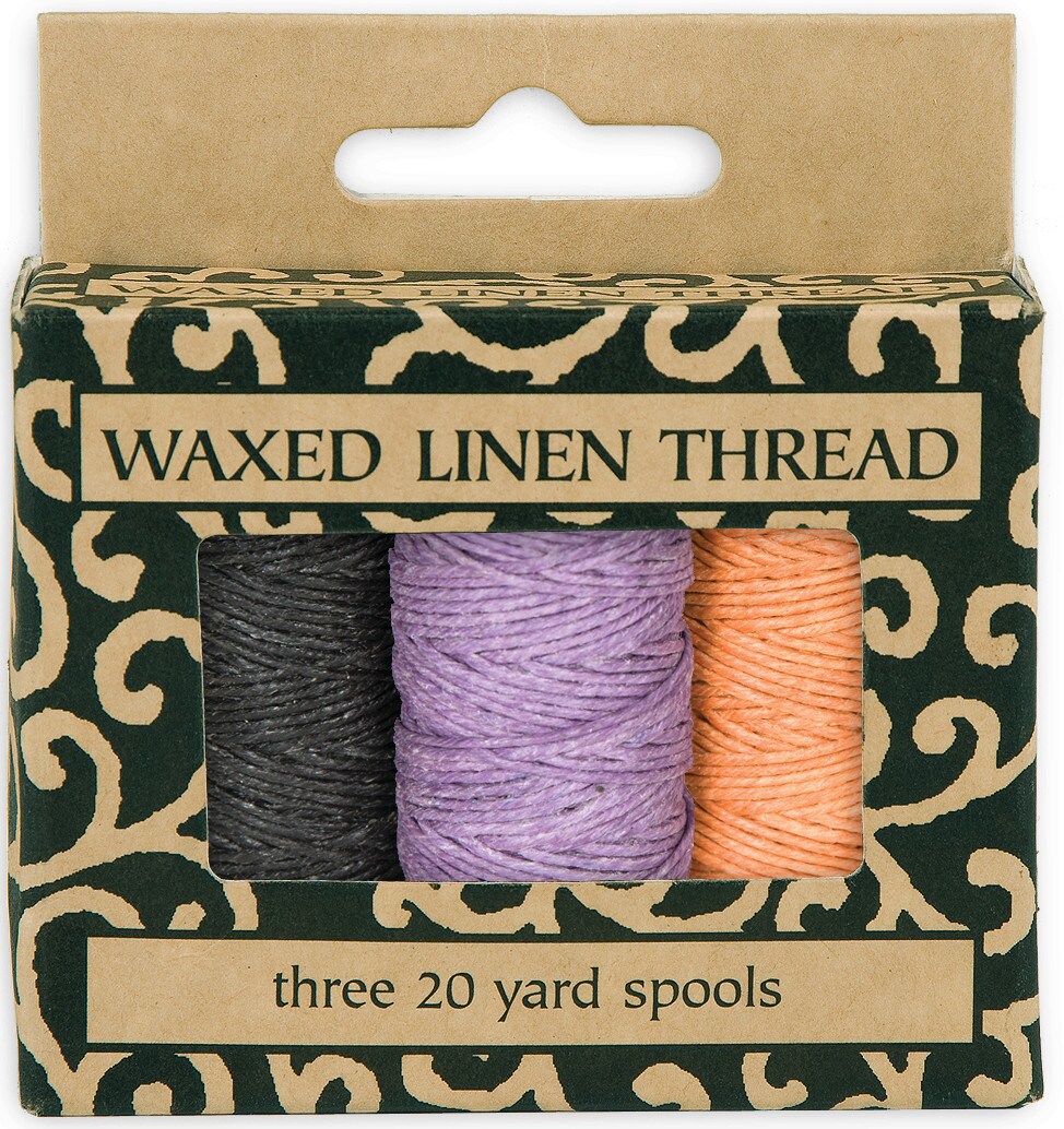 Lineco/University Products Books By Hand, Waxed Linen Thread, 3Colors