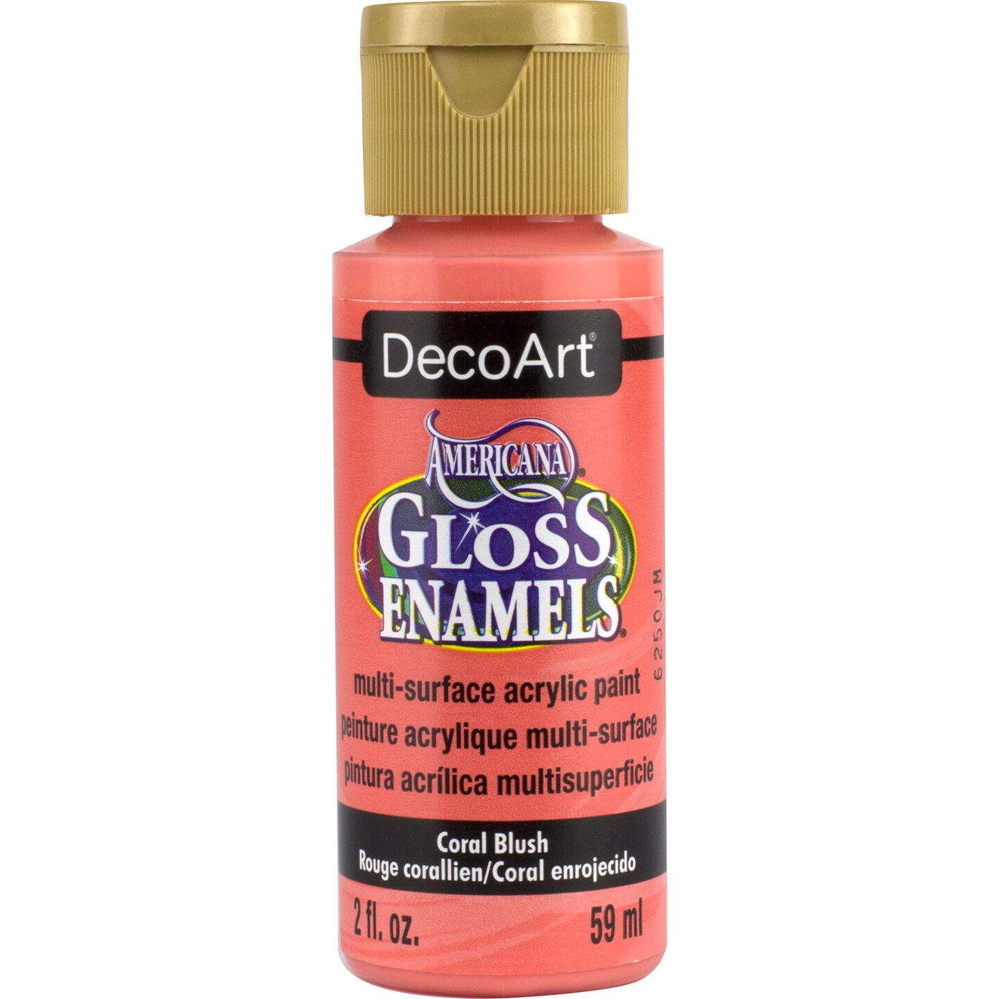 DecoArt Americana Gloss Enamels Acrylic Paint, 2 oz., Coral Blush