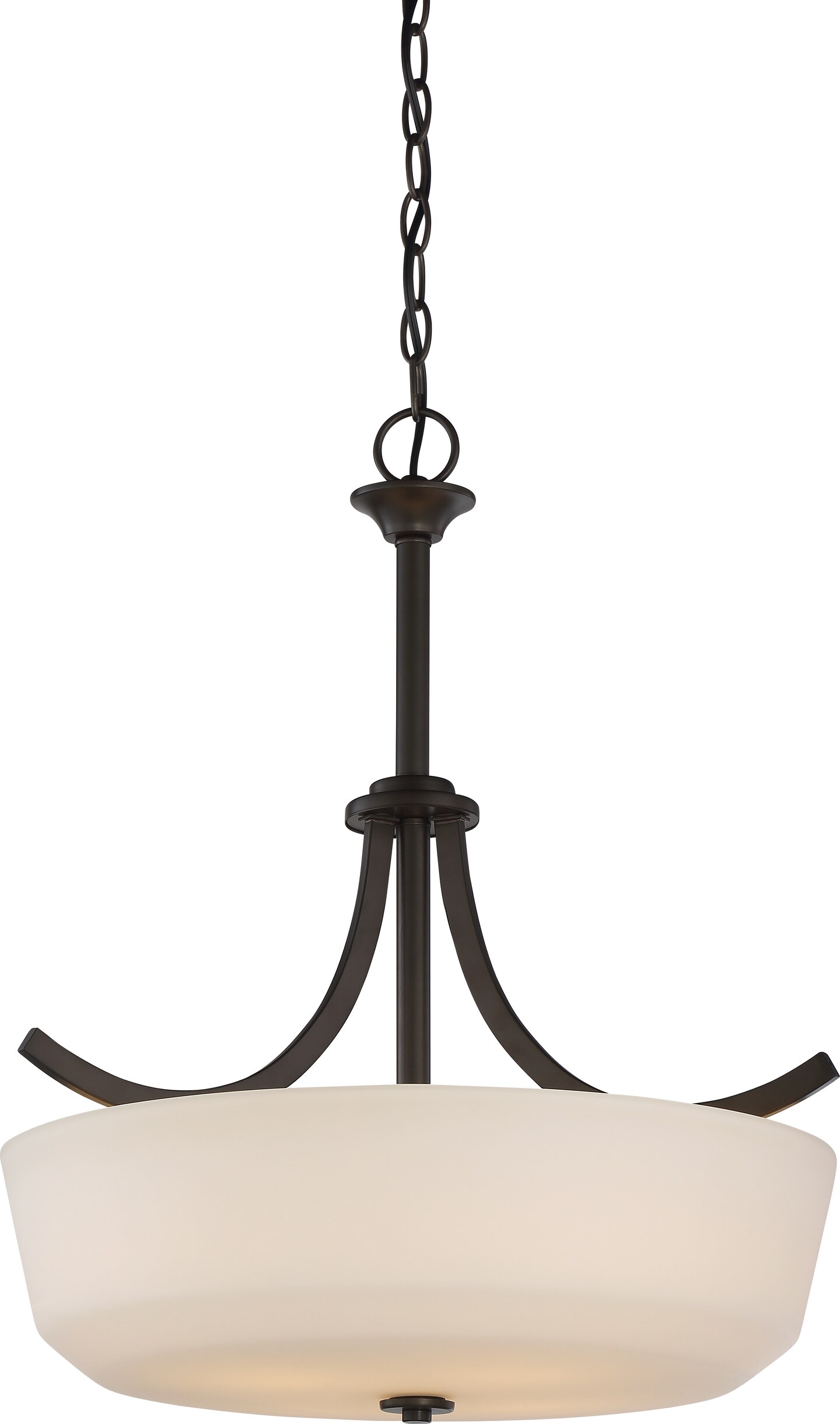 Laguna 4-Light Pendants Mounted Pendant Light Fixture in Forest Bronze Finish