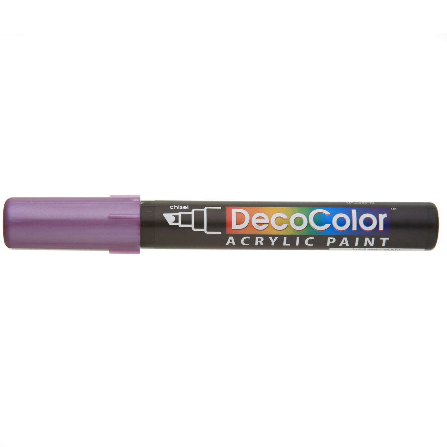 Uchida Decocolor Acrylic Paint Marker, Chisel, Metallic Violet