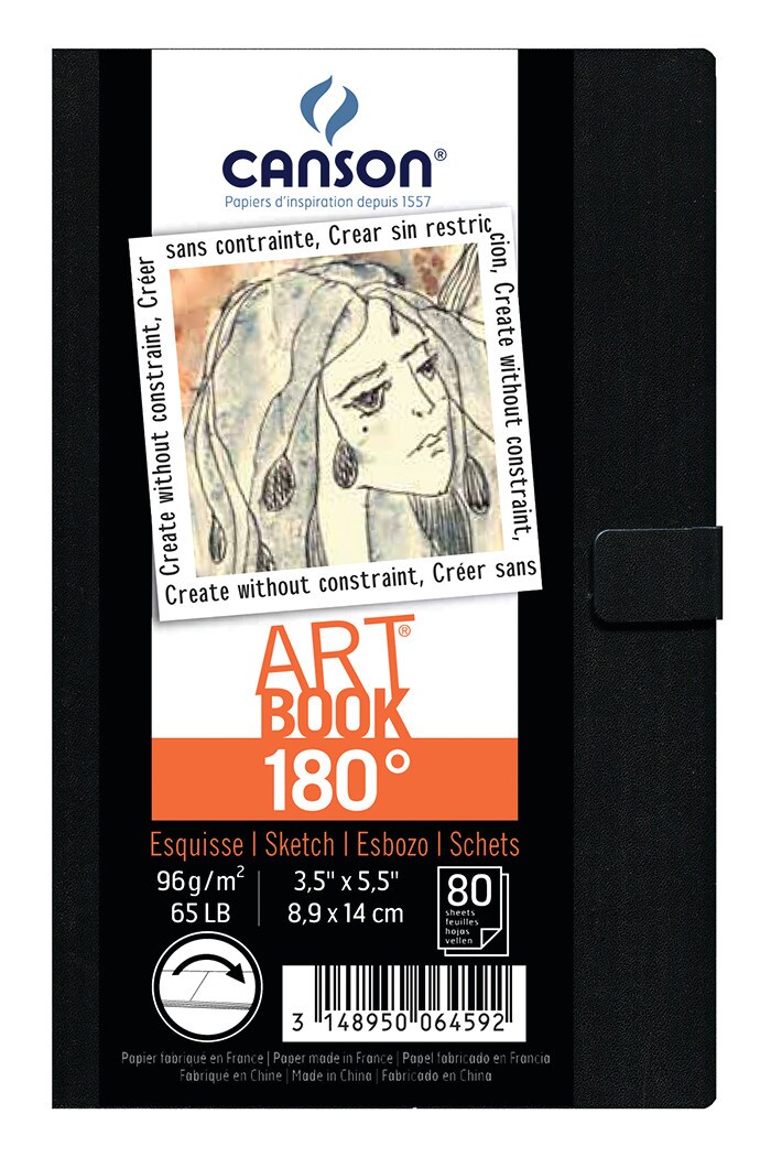 Canson - 180 Hard-Bound Art Book - 3.5&#x22; x 5.5&#x22;