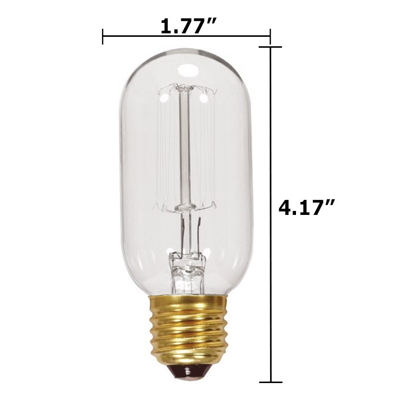 Satco 40w 120v Cage Style Antique Carbon Filament Light Bulb