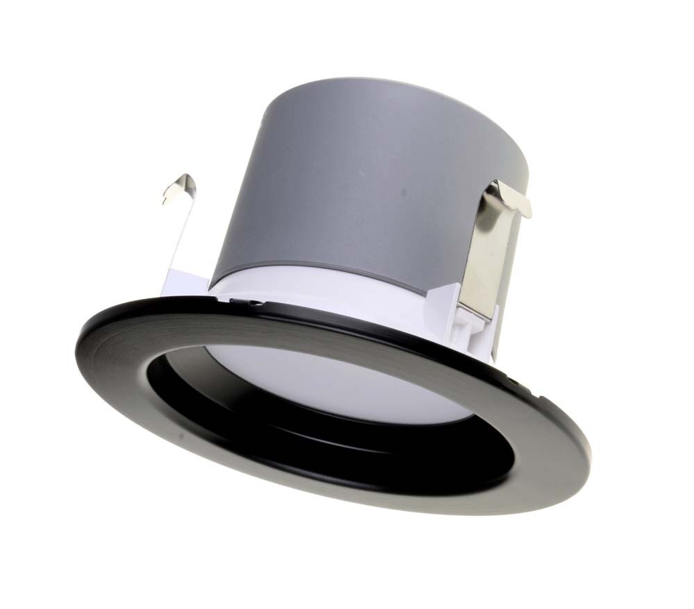 NICOR 4in. LED Downlight 644Lm 2700K in Black Round Recessed Light