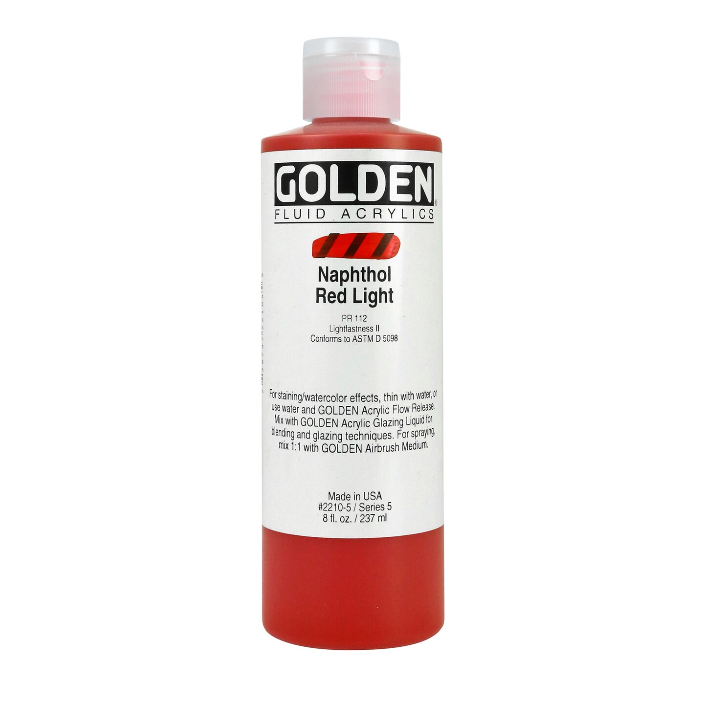 Golden Fluid Acrylic, 8 Oz., Naphthol Red Light Michaels