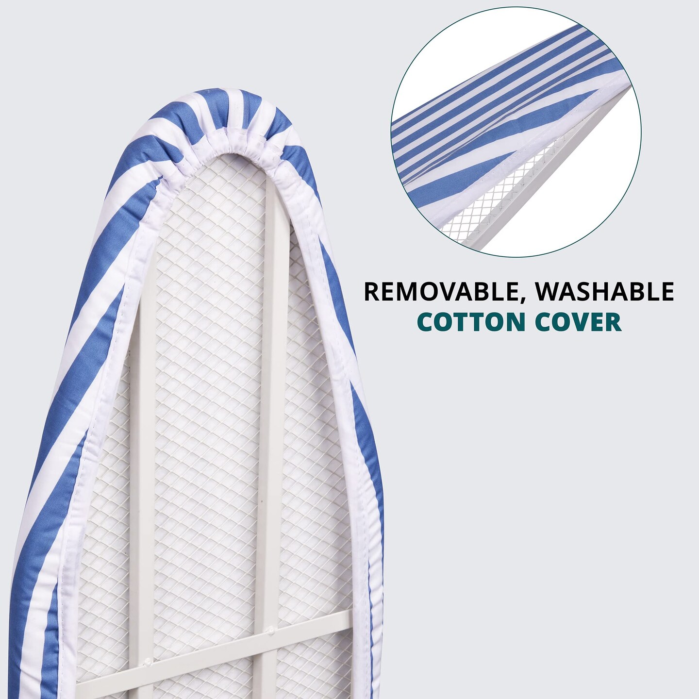 Ivation Foldable Ironing Board Compact Wall-Mount with Removable Cover