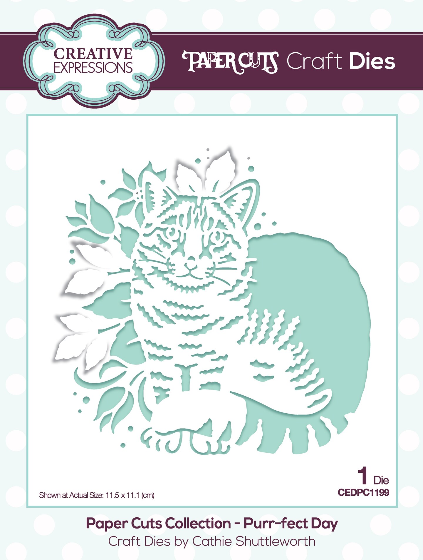 Creative Expressions Paper Cuts Craft Dies-Purr-Fect Day
