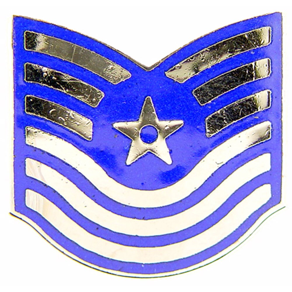 EagleEmblems P03116 Rank-USAF,E7,MST.SGT. (Old) (LRG) (1-1/16'')