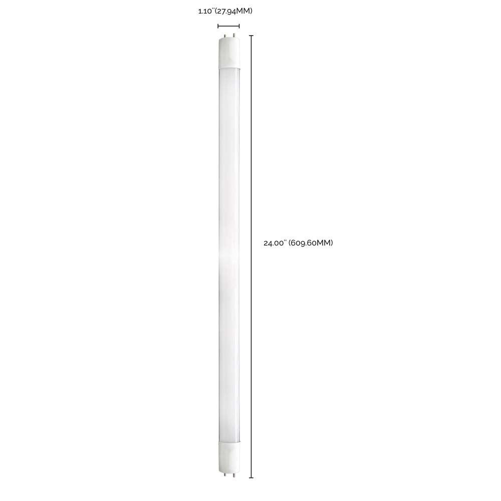 Satco 9W 2Ft T8 LED Tube 4000K 1150LM G13 Base Ballast Bypass