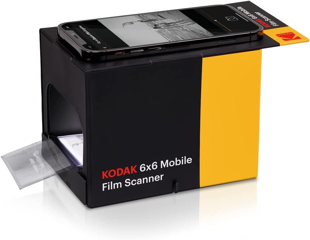Kodak 6x6 Mobile Film Scanner, Save 6x6 Slides & Negatives to Your Smartphone
