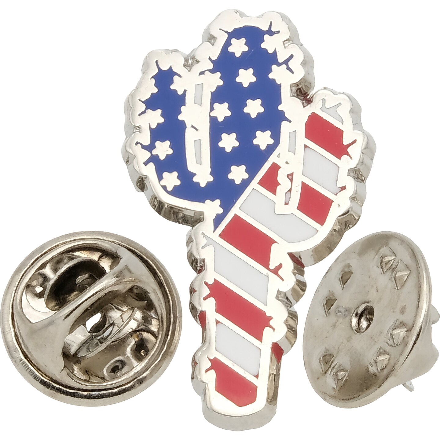 Saguaro Cactus American Flag  Pin 1&#x22;
