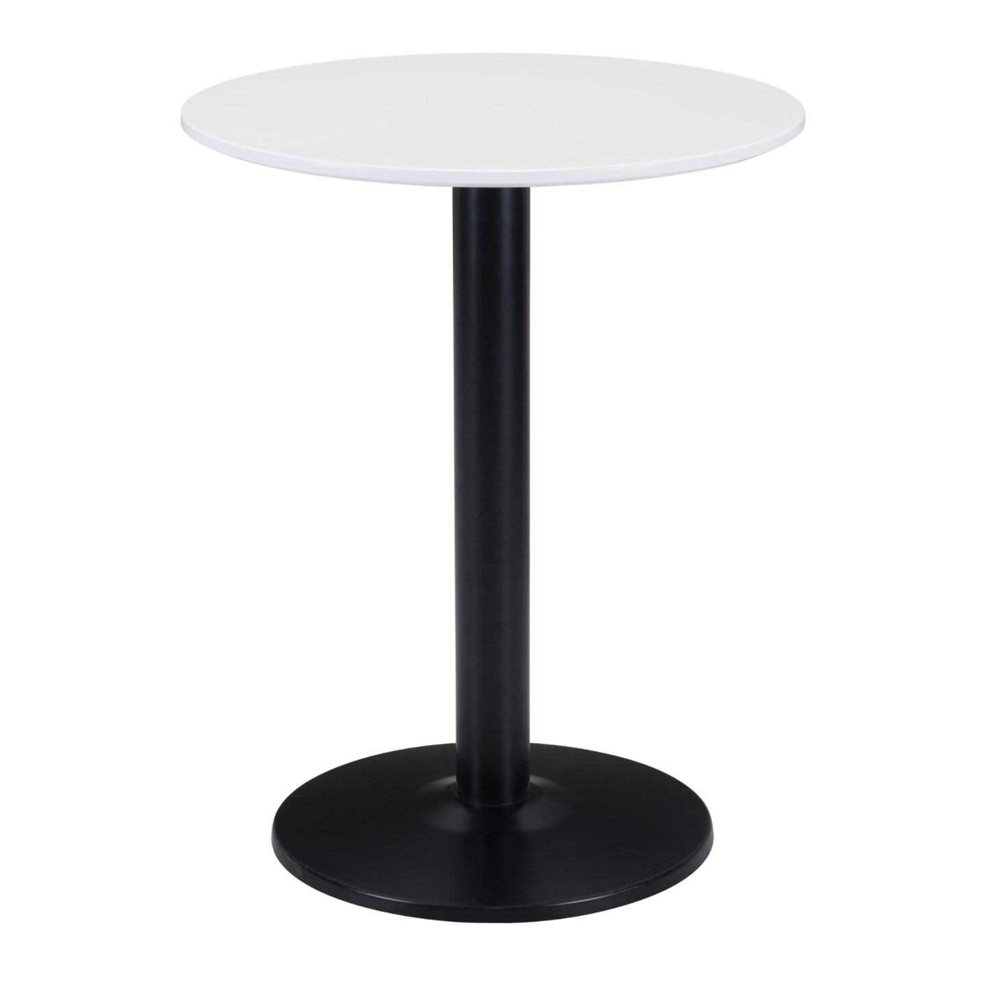 Modern Home 30&#x22; Black and White Round Bistro Table