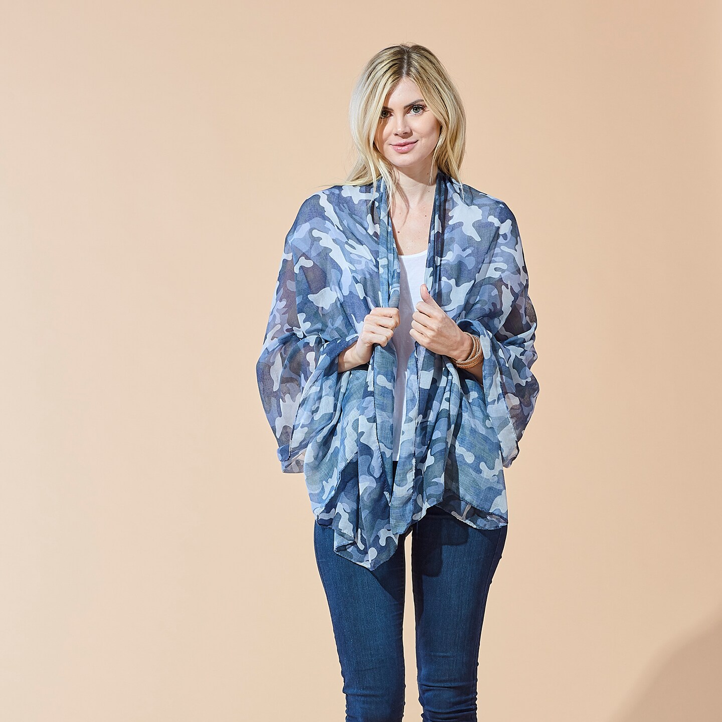 Tickled Pink Black Camo Insect Shield Scarf