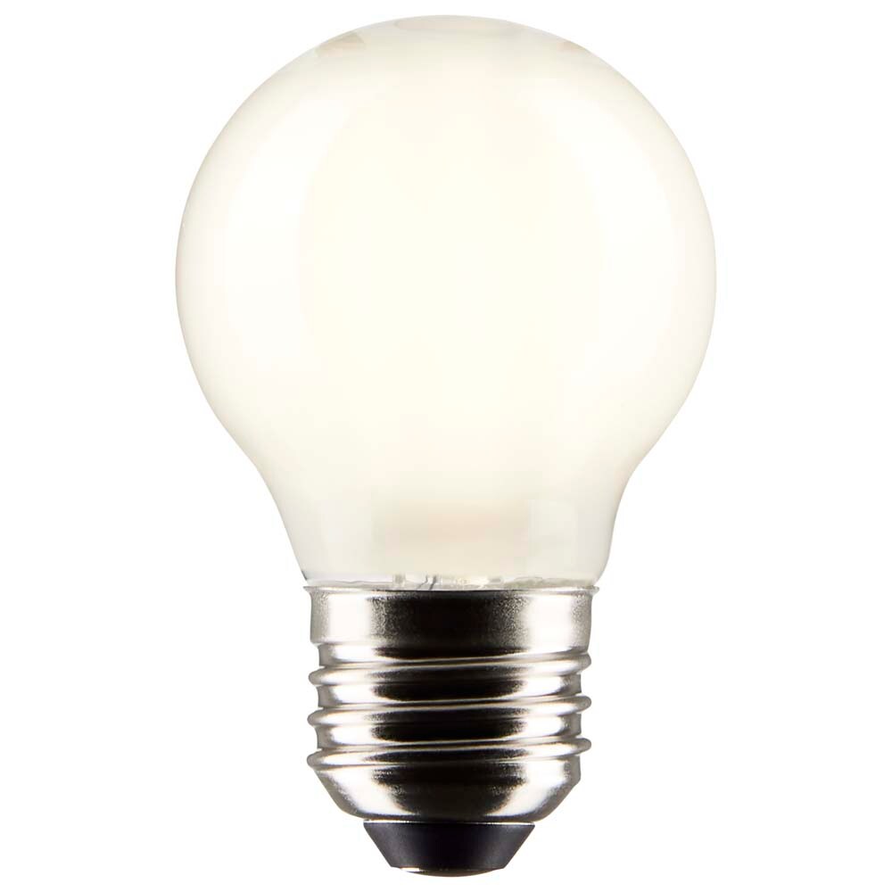 Satco 5.5w G16.5 Globe Filament LED 4000K Medium Base White Dimmable - 60w equiv