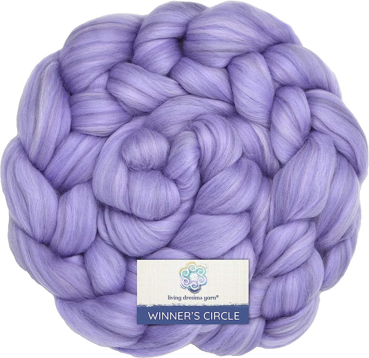 100% Superfine Merino Fiber: Winner's Circle. Soft Combed Top Roving Color Blend for Spinning, Felting, Weaving