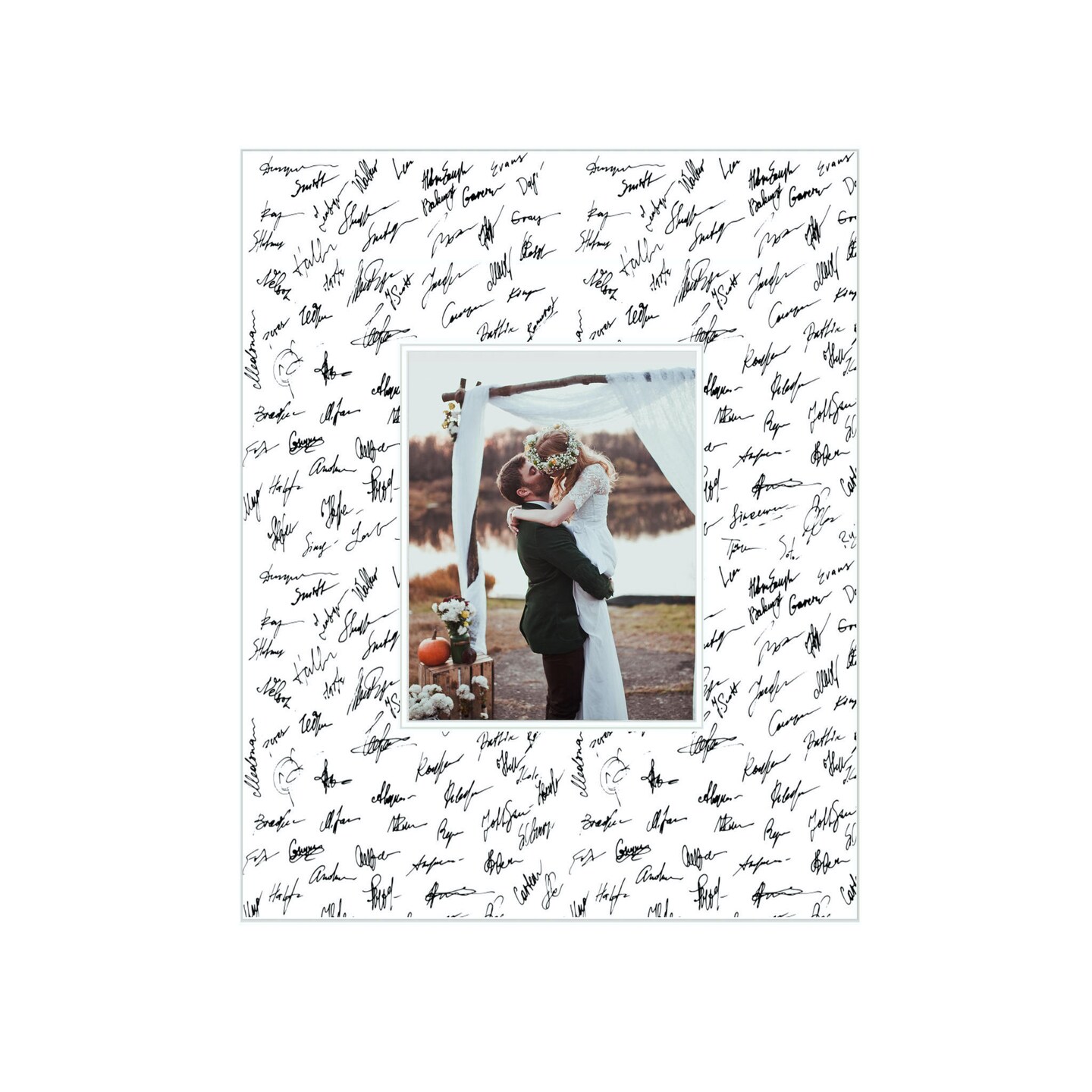 BarnwoodUSA Signature Mat for Weddings, Graduations, Special Moments Picture Frame (Mat Only)