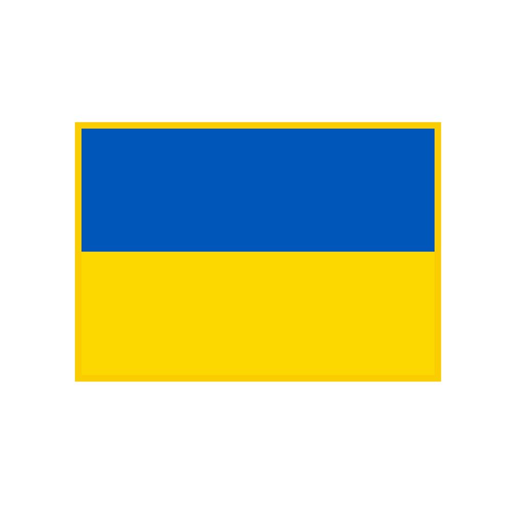 Ukraine Flag Patch 3 1/2&#x22; x 2 1/2&#x22;