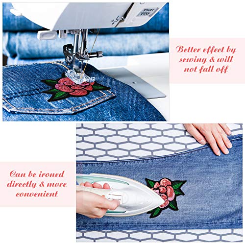 10 Pieces Purple Sequin Iron-on Patches DIY Embroidered Patches Sew On Sequins Applique Glitter Sequin Lips Lipstick Patch Clothing Repair Patch for Woman Girl Garment Bag Shoes Caps Decor