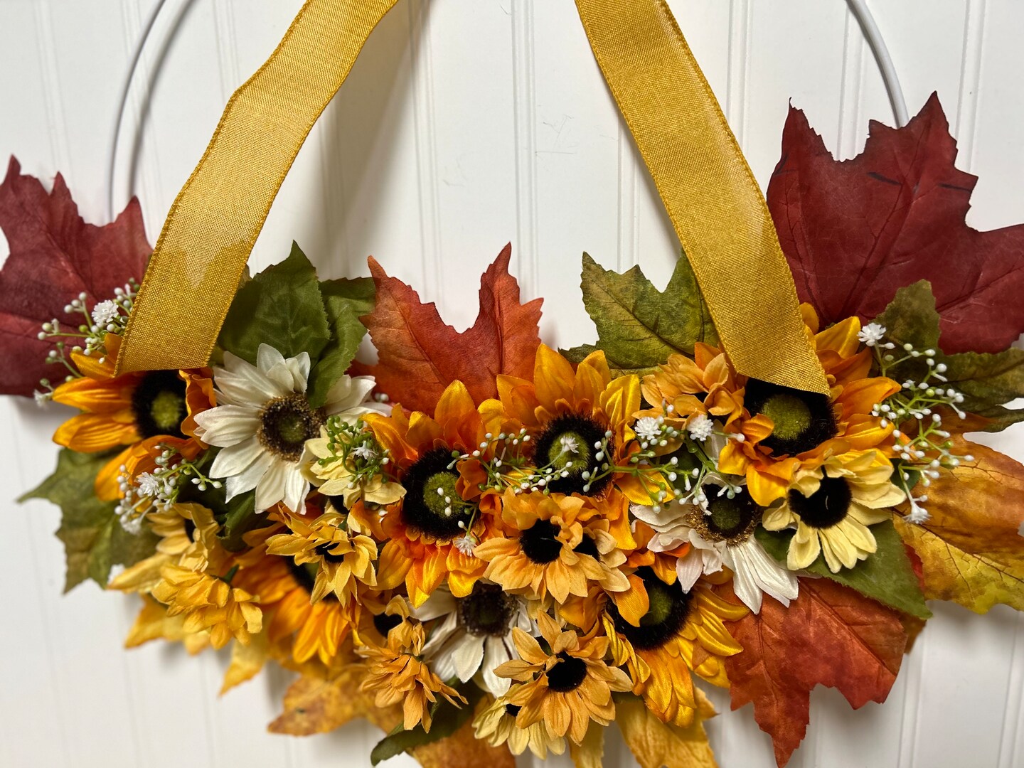 Sunflower Fall Wreath, Autumn Wreath for Front Door, Fall shops Decor front door Wreath, Door Wreath for Fall, Autumn Farmhouse Sunflower Wreath