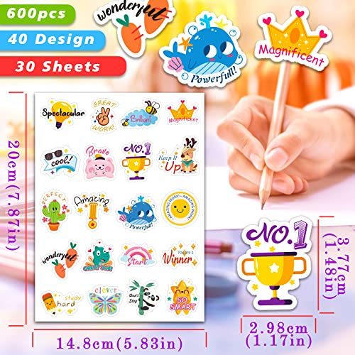  VKPI 1000+ Pieces Rewards Stickers for Students, Teacher Encouraging  Stickers School Classroom Supplies, Incentive Words Cute Animal  Motivational Sticker, Potty Training Stickers for Kids, Blue Cover : Office  Products