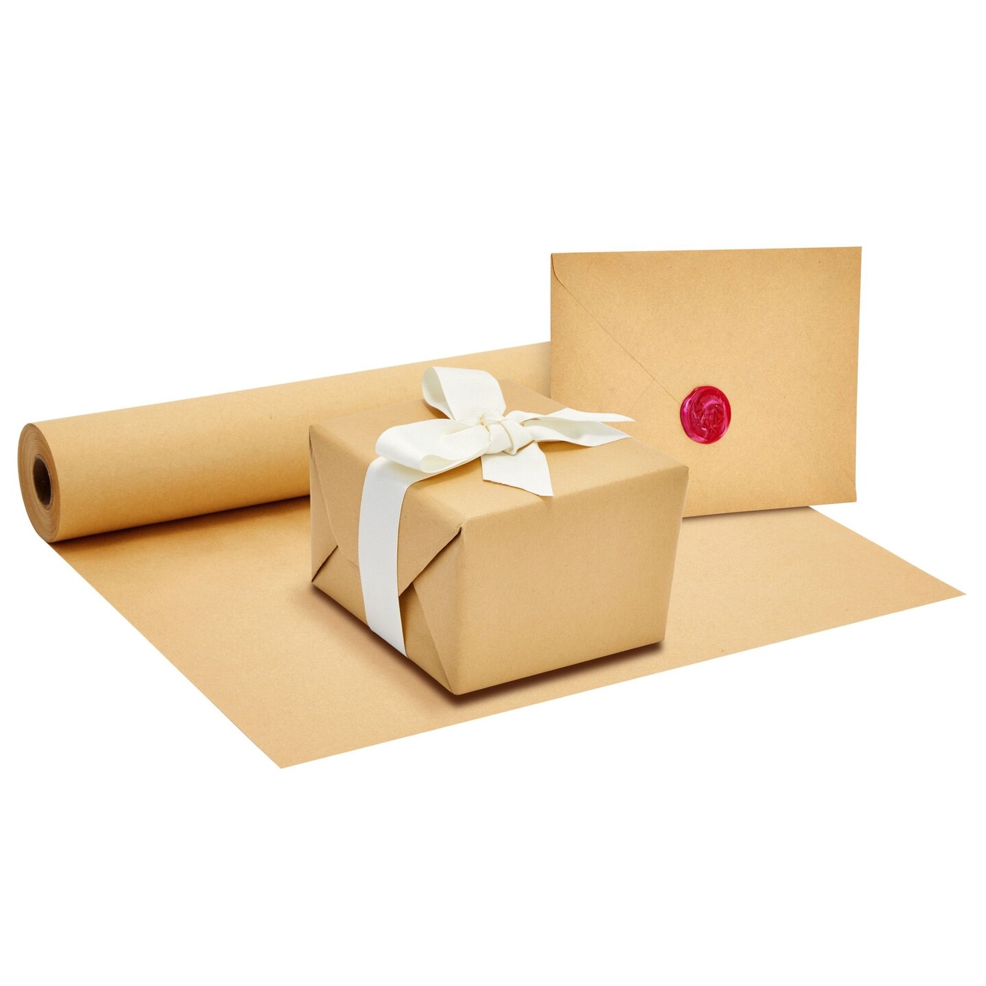 MAYPLUSS Gift Wrapping Paper Roll - 3 Different Gold and White Set (14 –  Maypluss