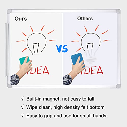 48 Pack ,Mini Dry Erase Erasers, Magnetic Whiteboard Dry Erasers Chalkboard Cleaner Wiper for Kids and Classroom Teacher Supplies, Home and Office (2 x 2 Inch) Green