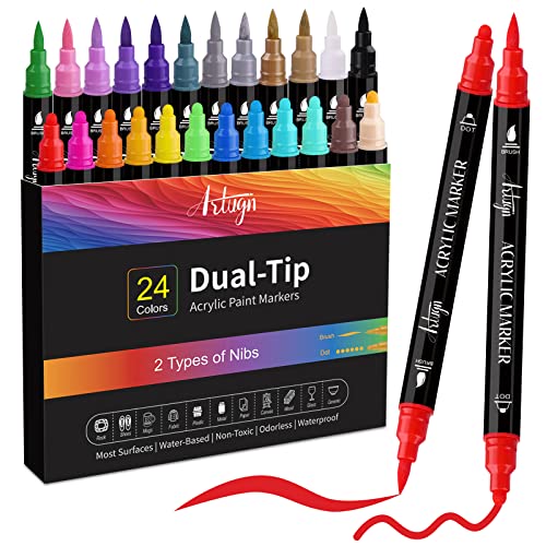 Acrylic Pen Non-Toxic Smooth Ink Fade Resistant Acrylic Markers