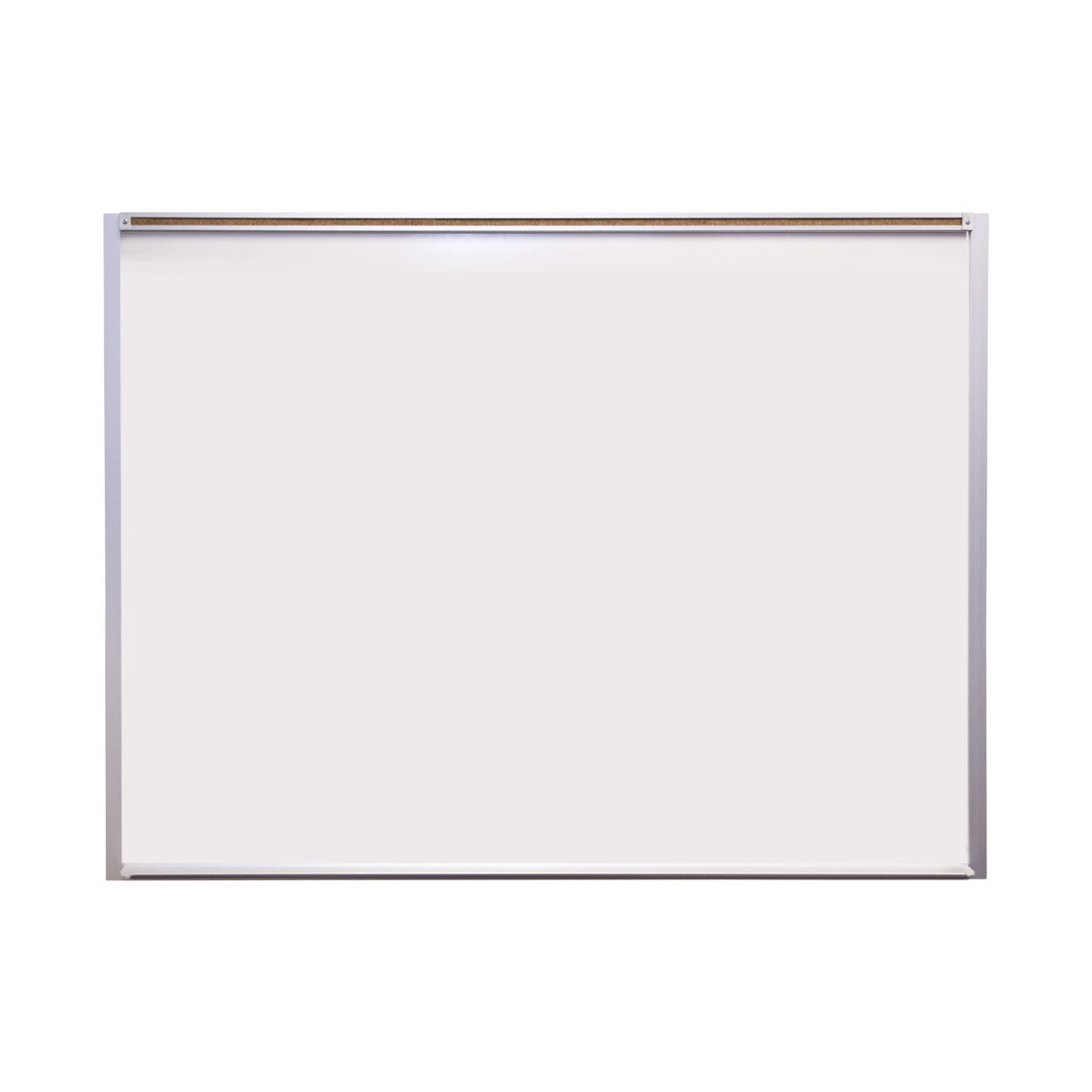 Marsh   Pro-Lite 48X72 White Porcelain Markerboard, Standard Aluminum Trim 1&#x22; Map Rail
