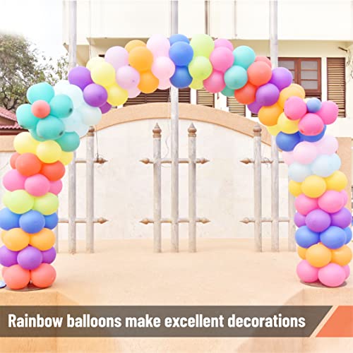 54 Pack 12 Inch Assorted Color Balloons - Rainbow Latex Balloons for Birthday Party, Colorful and Multicolor Party Decorations