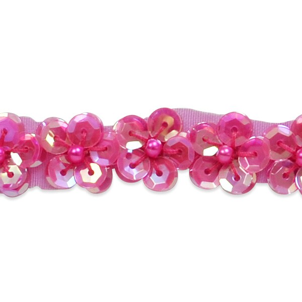 36&#x22; x 1/2&#x22; Sequin Daisy Trim Pack of 1 Yard